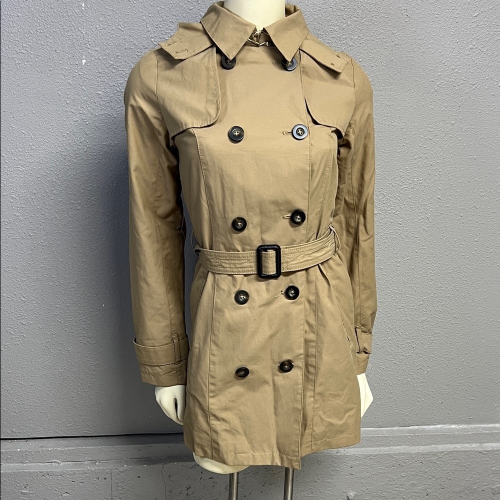 a new day Women's Beige Trench Coat with Belt